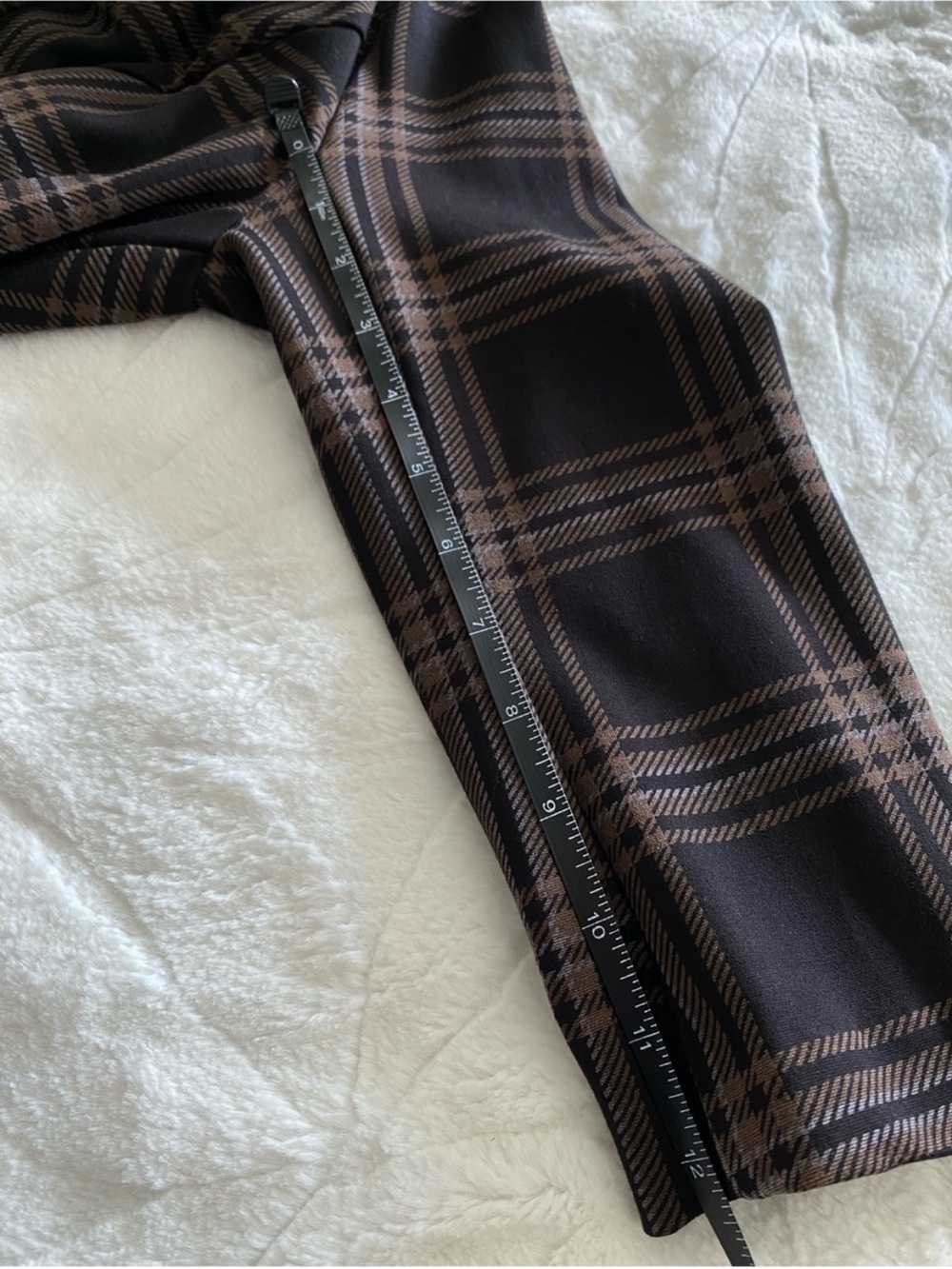 Le Chateau Women’s Long Blazer Jacket Small Black / Brown Plaid - Picture 7 of 7